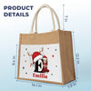 All I Want For Christmas Is To Be With My Family - Family Personalized Custom Tote Gift Bags, Jute Tote Bags, Beach Bags - Christmas Gift For Family Members