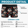 Custom Photo With Your Smile Everything Feels Possible - Couple Personalized Custom Boxer Briefs, Men's Boxers - Gift For Husband Wife, Anniversary