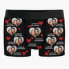 Custom Photo With Your Smile Everything Feels Possible - Couple Personalized Custom Boxer Briefs, Men's Boxers - Gift For Husband Wife, Anniversary