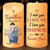I Need You Because I Love You - Couple Personalized Custom LED Candle - Christmas Gift For Husband Wife, Anniversary