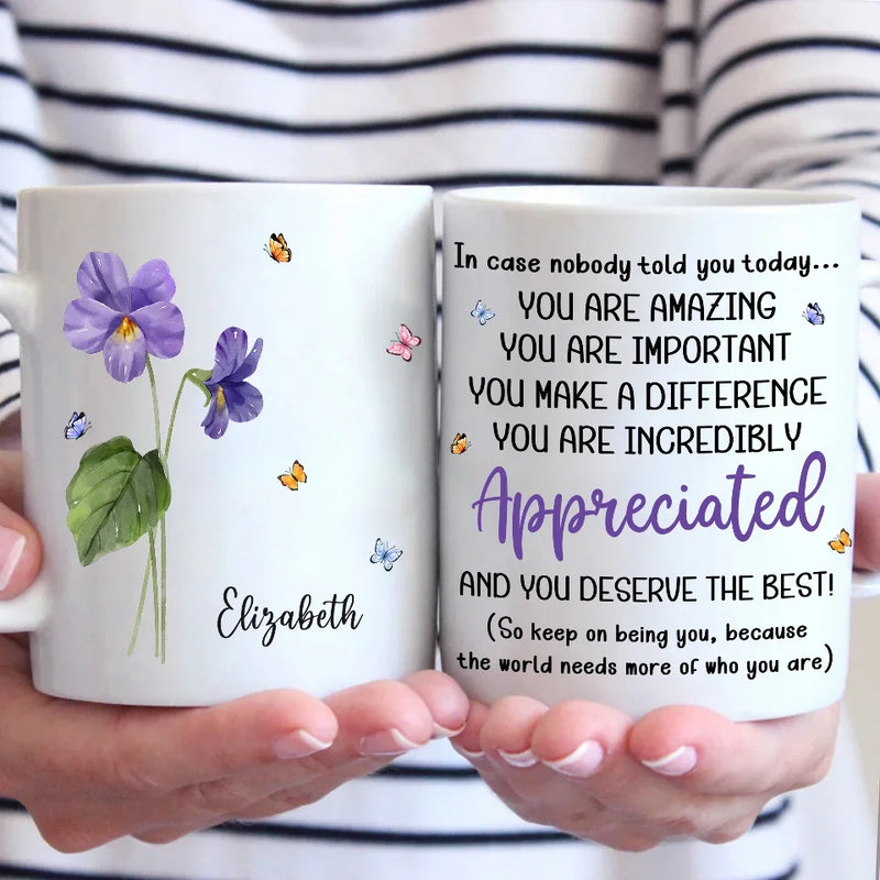 You Deserve The Best - Bestie Personalized Custom Mug - Christmas Gift For Best Friends, BFF, Sisters