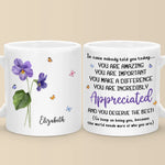 Custom Name Inspirational Flower Gifts - Personalized Mugs