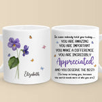 Custom Name Inspirational Flower Gifts - Personalized Mugs