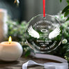 Your Spirit Lives On In Every Thought We Share - Memorial Personalized Custom Circle Glass Ornament - Sympathy Gift, Christmas Gift For Family Members