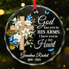 You Are A Part Of Us In Every Way - Memorial Personalized Custom Circle Glass Ornament - Sympathy Gift, Christmas Gift For Family Members