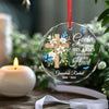 You Are A Part Of Us In Every Way - Memorial Personalized Custom Circle Glass Ornament - Sympathy Gift, Christmas Gift For Family Members