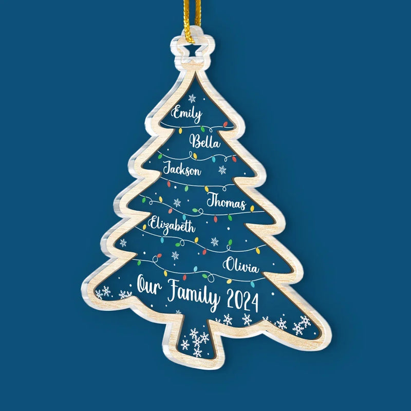Custom Name Christmas Family Keepsake - Personalized Ornament