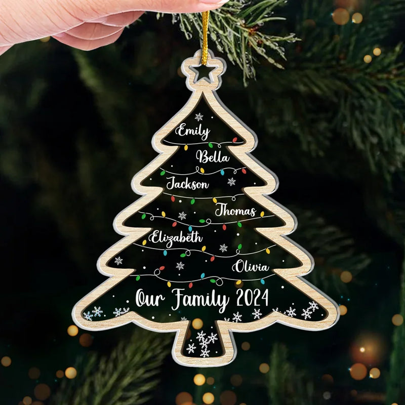 Custom Name Christmas Family Keepsake - Personalized Ornament