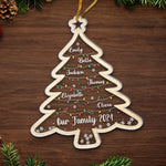 Custom Name Christmas Family Keepsake - Personalized Ornament