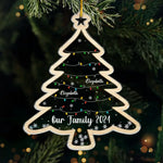 Custom Name Christmas Family Keepsake - Personalized Ornament