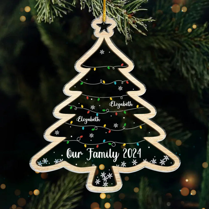 Custom Name Christmas Family Keepsake - Personalized Ornament