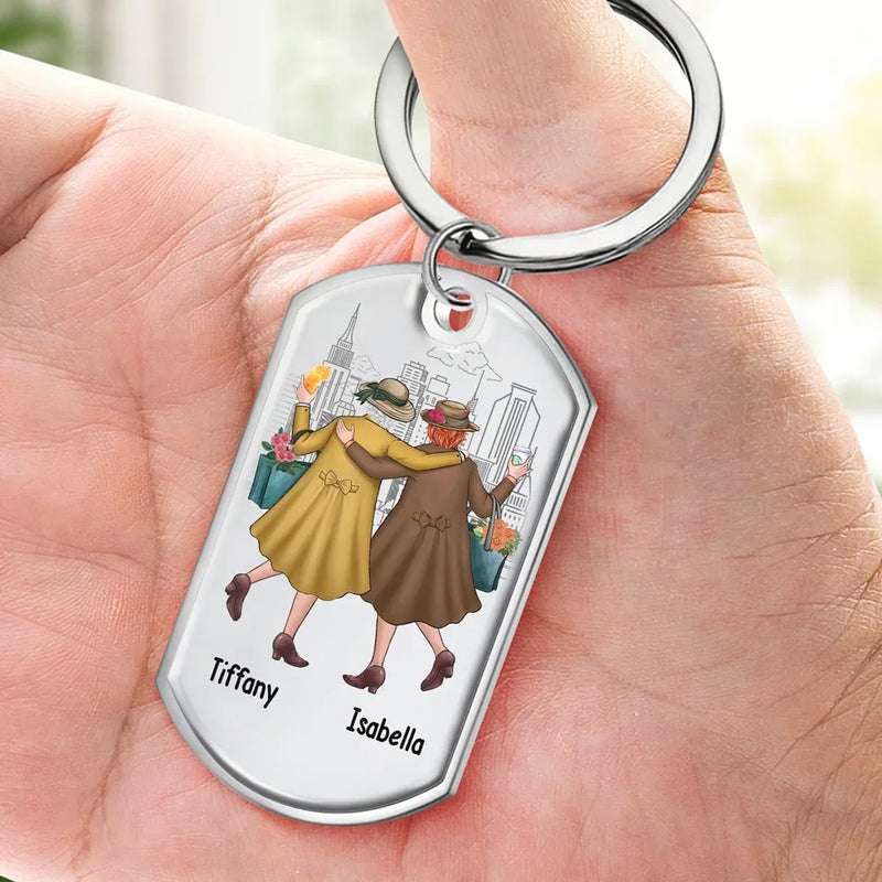 I Hope We're Friends Until We Die	- Bestie Personalized Custom Keychain - Gift For Best Friends, BFF, Sisters