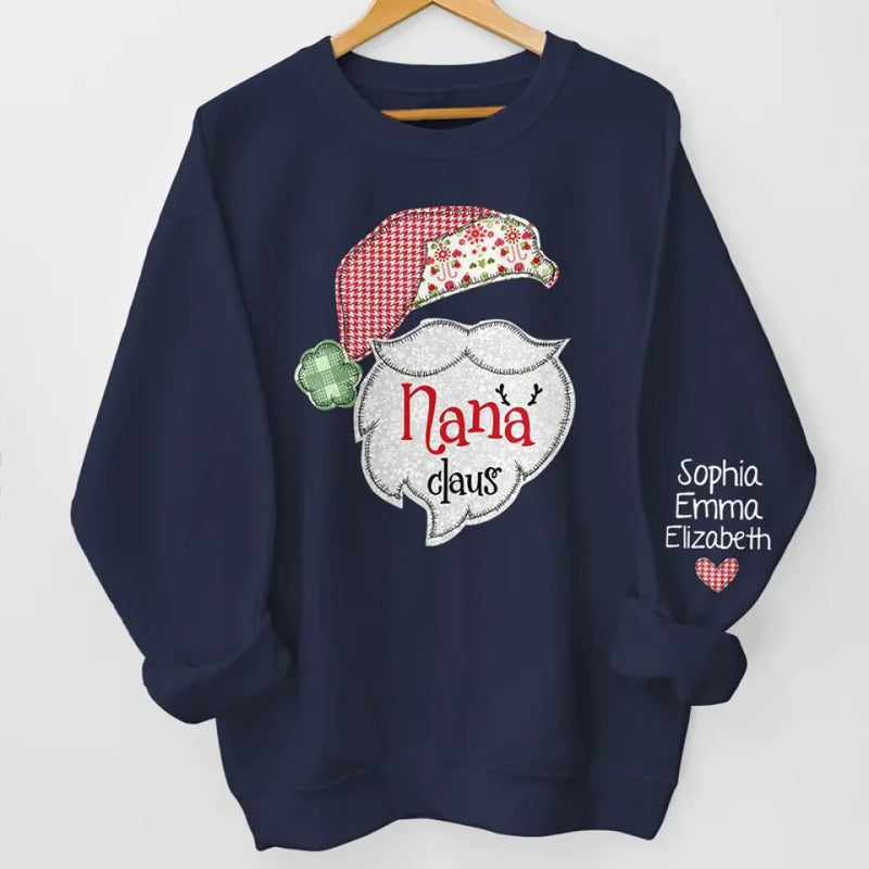 The Love Of A Mother Brightens Every Moment - Family Personalized Custom Unisex Sweatshirt With Design On Sleeve - Christmas Gift For Mom, Grandma