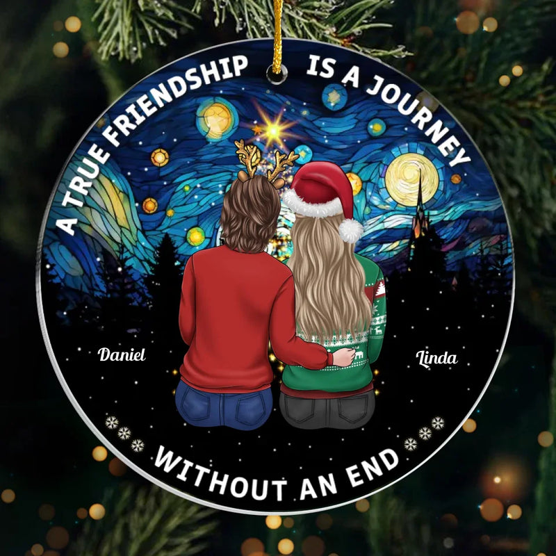 Custom Name Friendship Christmas Gifts - Personalized Ornament