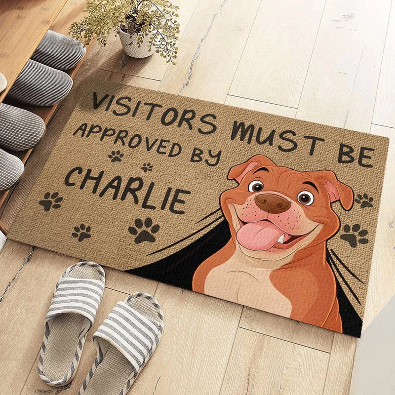 I Work Hard So My Dogs Can Have Nice Things - Dog Personalized Custom Home Decor Decorative Mat - House Warming Gift For Pet Owners, Pet Lovers