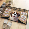I'm Family, You're Not - Dog Personalized Custom Home Decor Decorative Mat - House Warming Gift For Pet Owners, Pet Lovers