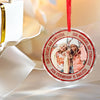 Custom Photo Our Friendship Is A Journey That Knows No End - Bestie Personalized Custom Circle Glass Ornament - Christmas Gift For Best Friends, BFF, Sisters