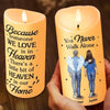 Life Changes, But Memories Remain - Memorial Personalized Custom LED Candle - Sympathy Gift, Christmas Gift For Family Members
