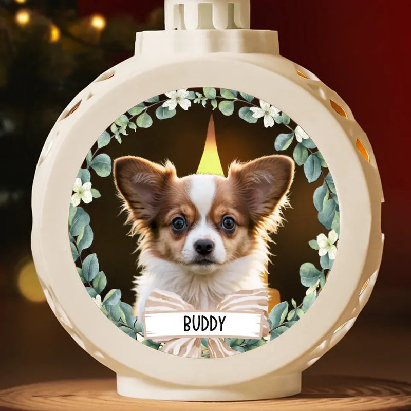 Custom Photo You Are Not Forgotten, You Will Live In My Heart Forever - Memorial Personalized Custom Candlelight Lantern Ornament - Sympathy Gift, Christmas Gift For Pet Owners, Pet Lovers