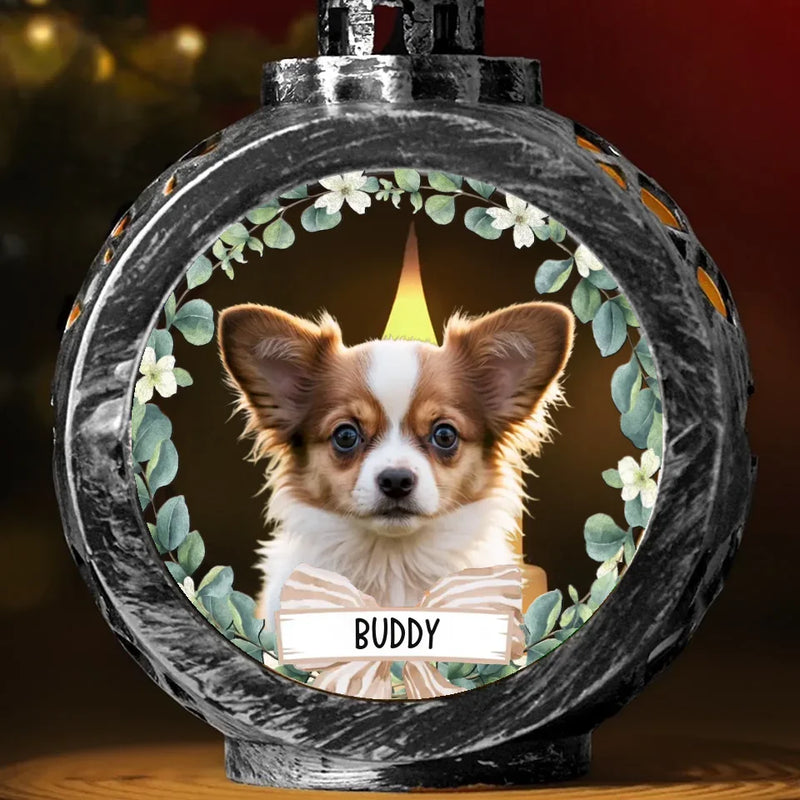 Custom Photo You Are Not Forgotten, You Will Live In My Heart Forever - Memorial Personalized Custom Candlelight Lantern Ornament - Sympathy Gift, Christmas Gift For Pet Owners, Pet Lovers