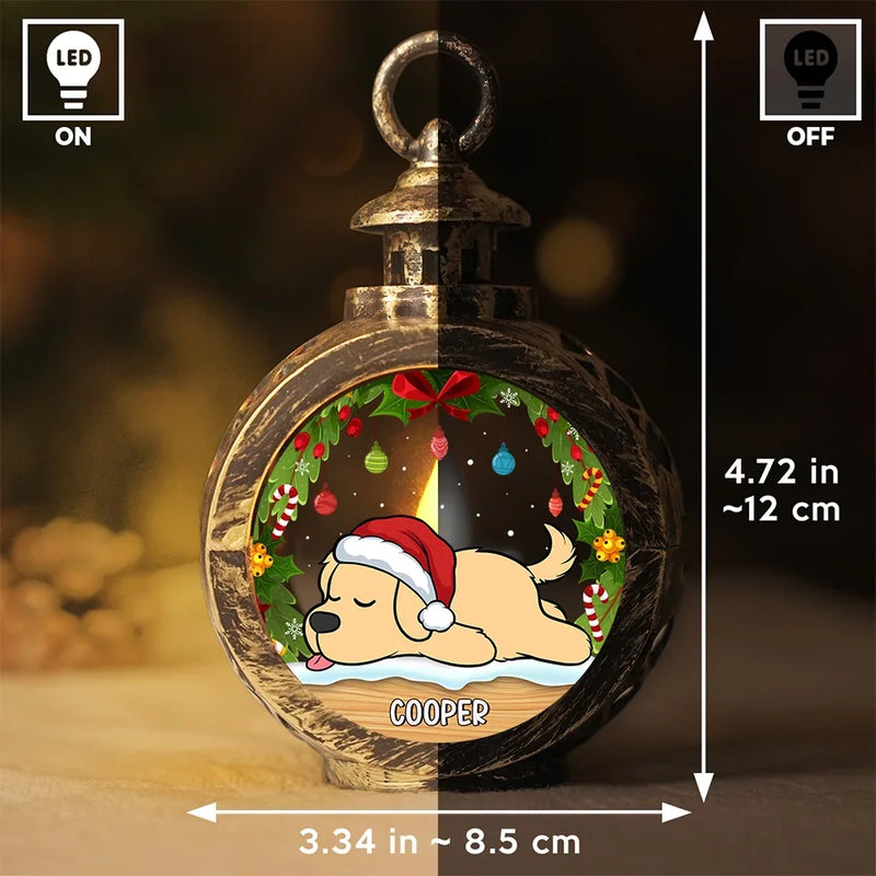 My Pet Is On The Nice List - Dog & Cat Personalized Custom Candlelight Lantern Ornament - Christmas Gift For Pet Owners, Pet Lovers