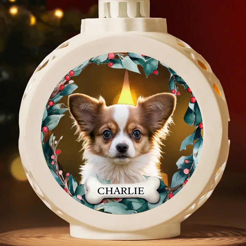 Custom Photo My Pet Is The True Spirit Of Christmas - Dog & Cat Personalized Custom Candlelight Lantern Ornament - Christmas Gift For Pet Owners, Pet Lovers