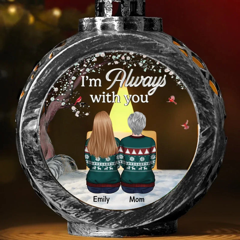 Your Life Was A Blessing, Love You Forever - Memorial Personalized Custom Candlelight Lantern Ornament - Sympathy Gift, Christmas Gift For Family Members