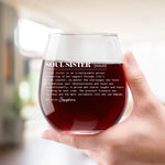 Custom Name Soul Sister Gifts for Women - Personalized Wine Glass