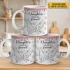 First My Daughter Forever My Friend - Family Personalized Custom 3D Inflated Effect Printed Mug - Christmas Gift For Gift For Mom, Daughter, Grandchild