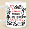 The Best Part Of My Day Is Spending It With You - Couple Personalized Custom 3D Inflated Effect Printed Mug - Christmas Gift For Husband Wife, Anniversary