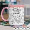 First My Mother Forever My Friend - Family Personalized Custom 3D Inflated Effect Printed Accent Mug - Christmas Gift For Mom, Daughter, Grandchild
