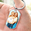 Custom Photo I Never Feel That We're Apart - Bestie Personalized Custom Keychain - Gift For Best Friends, BFF, Sisters