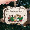 Jingle Ladies Rock - Bestie Personalized Custom Ornament - Wood Custom Shaped - Christmas Gift For Best Friends, BFF, Sisters