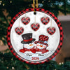 Grandma, The Way You Loved Me Will Live On In My Heart Forever - Family Personalized Custom 3D Inflated Effect Printed Ornament - Ceramic Round Shaped - Christmas Gift For Grandma, Grandpa