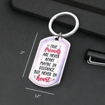 Custom Name Long Distance Friendship Gifts - Personalized Keychain