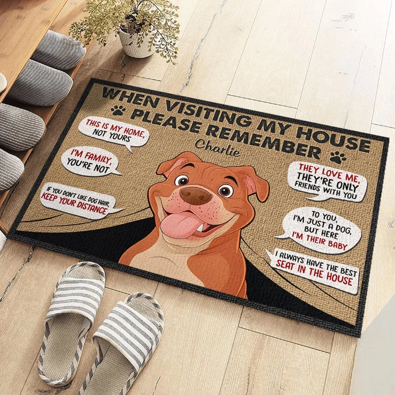 Entry Is Granted Only If My Furry Friends Approve - Dog Personalized Custom Home Decor Decorative Mat - House Warming Gift For Pet Owners, Pet Lovers