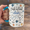I Wish We Lived Next Door - Bestie Personalized Custom 3D Inflated Effect Printed Accent Mug - Gift For Best Friends, BFF, Sisters