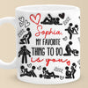 The Best Part Of My Day Is Spending It With You - Couple Personalized Custom 3D Inflated Effect Printed Mug - Christmas Gift For Husband Wife, Anniversary