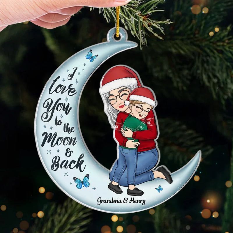Grandmas Never Run Out Of Hugs Or Cookies - Family Personalized Custom Ornament - Acrylic Custom Shaped - Christmas Gift For Grandma, Grandchild