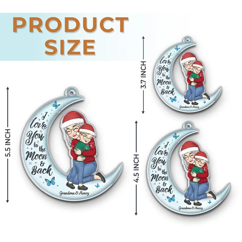 Grandmas Never Run Out Of Hugs Or Cookies - Family Personalized Custom Ornament - Acrylic Custom Shaped - Christmas Gift For Grandma, Grandchild
