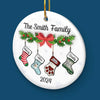 Let Your Christmas Stock Overflow With The Warmth And Joy Of Family - Family Personalized Custom 3D Inflated Effect Printed Ornament - Ceramic Round Shaped - Christmas Gift For Family Members