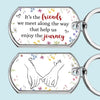 Bestie Vibes Only - Bestie Personalized Custom Keychain - Gift For Best Friends, BFF, Sisters