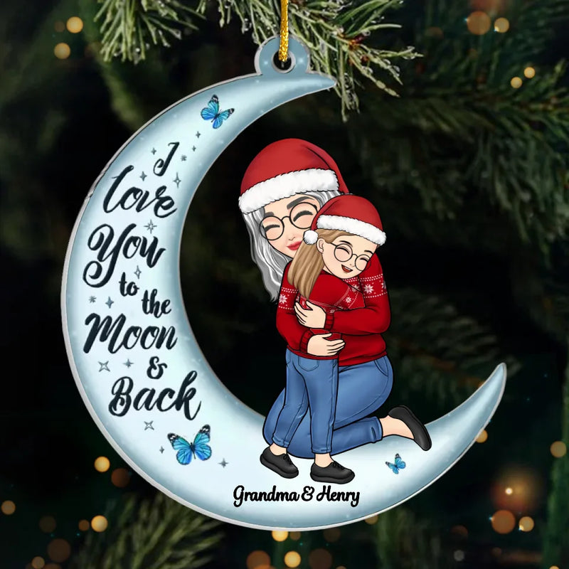 Grandmas Never Run Out Of Hugs Or Cookies - Family Personalized Custom Ornament - Acrylic Custom Shaped - Christmas Gift For Grandma, Grandchild