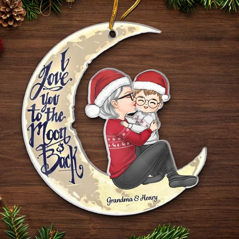 Grandma’s Hugs Come With No Expiry Date - Family Personalized Custom Ornament - Acrylic Custom Shaped - Christmas Gift For Grandma, Grandchild