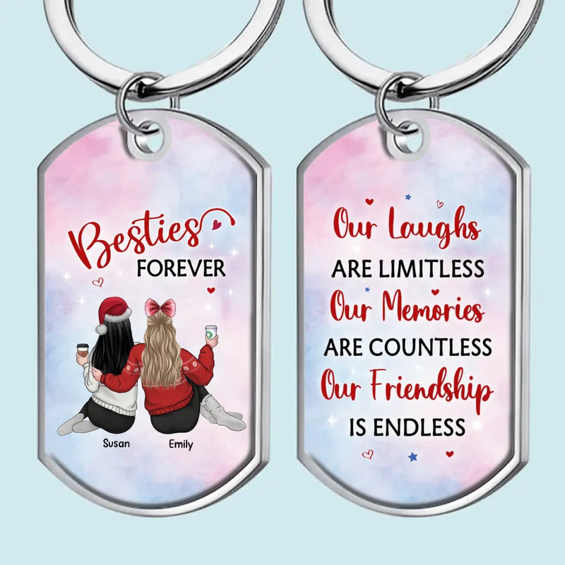 Custom Name Best Friend Gifts - Personalized Keychain