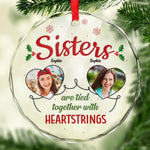 Custom Photo Friends Christmas Gifts - Personalized Glass Ornament