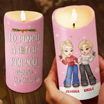 Custom Name Funny Christmas Gifts for Friends - Personalized LED Candle