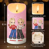 Friendship Without End - Bestie Personalized Custom LED Candle - Christmas Gift For Best Friends, BFF, Sisters