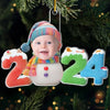 Custom Photo Tiny Hands, Tiny Feet, Big Christmas Love - Family Personalized Custom Ornament - Acrylic Custom Shaped - Christmas Gift For Baby Kids, Newborn Baby