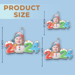 Custom Baby Photo 2024 Christmas Keepsake - Personalized Ornament